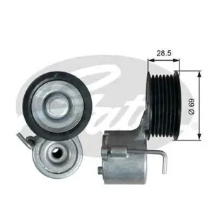 GATES T39332 Натяжитель руч.ремня с роликом Audi A6, Q5, Q7