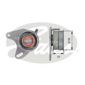 GATES T42129 Ролик натяжной ремня ГРМ Mitsubishi Galant Pajero 2.5DTD 86-94