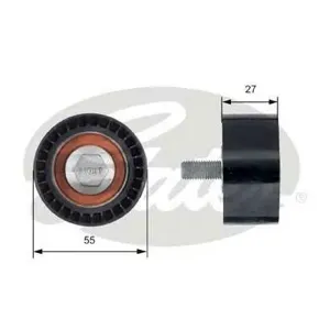 GATES T42150 Ролик обводной ремня ГРМ Lada KalinaPriora 1.6 16V 04>