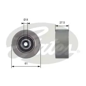 GATES T42151 Ролик натяжной ремня ГРМ Chevrolet Aveo T250 1.4 08> Cruze 1.6 83Kw Cruze 1.8