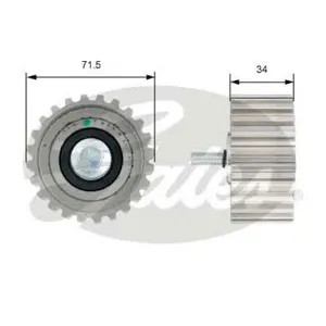 GATES T42183 ролик обв. ГРМ Fiat Ducato 2.3JDT 02>