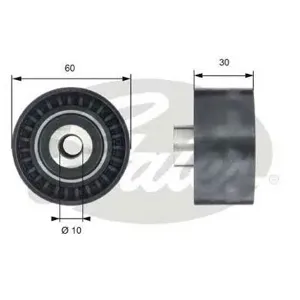 GATES T42199 Ролик обводной ремня ГРМ Citroen C4C5, Peugeot 307407607 1.6HDi2.0HDi2.2HDi 03>
