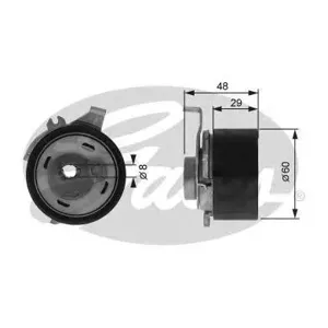 GATES T43003 Ролик натяжителя ремня ГРМ 7784-21003