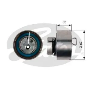 GATES T43005 Ролик натяжной ремня ГРМ Chrysler Stratus 2.4 95>, Jeep Cherokee 2.4 01>