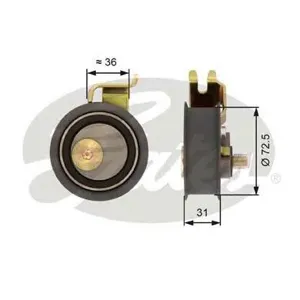 GATES T43016 Ролик ГРМ Audi A3VW Golf IV Skoda Octavia 1.8L
