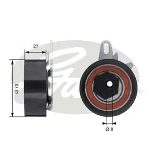 GATES T43047 Натяжитель привода ГРМ