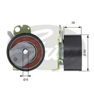 GATES T43050 Ролик ремня приводного PSA XSARA306406 -03