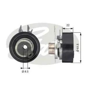 GATES T43061 Ролик натяжной ремня ГРМ VW Lupo Polo 1.01.4 98>