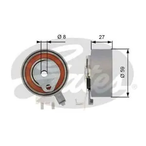 GATES T43139 Ролик ГРМ Volvo S40,V40,C70,S70,V70