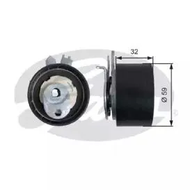 GATES T43240 Ролик натяжителя ремня ГРМ 7784-21173