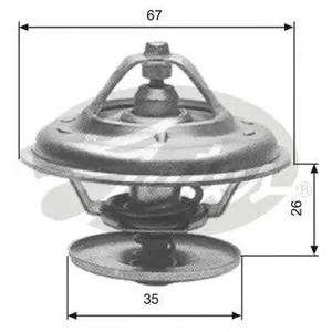 GATES TH11680G1 Термостат BMW E30E34E28E36 2.0i-3.5i <99
