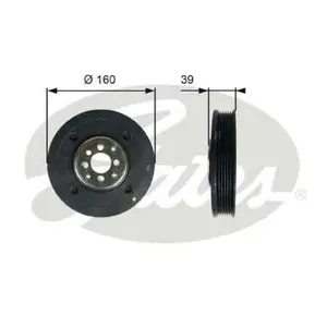 GATES TVD1004 Шкив коленвала 