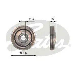 GATES TVD1090 Шкив демпфер коленвала