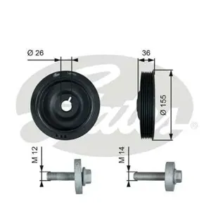 GATES TVD1126A Демпфер коленвала