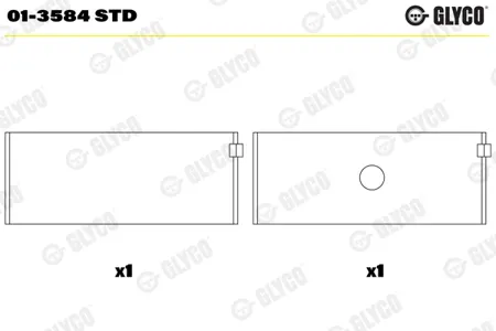 GLYCO 013584STD Шатунный подшипник