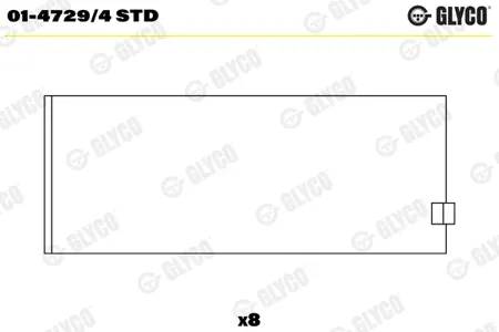 GLYCO 0147294STD Вкладыши шатунные комплект