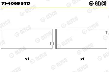 GLYCO 714065STD Шатунный подшипник