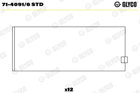 GLYCO 7140916STD Вклад.шатун. комплект std