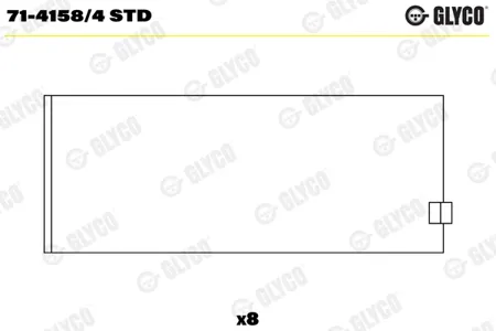 GLYCO 7141584STD Вклад.шатун. комплект std