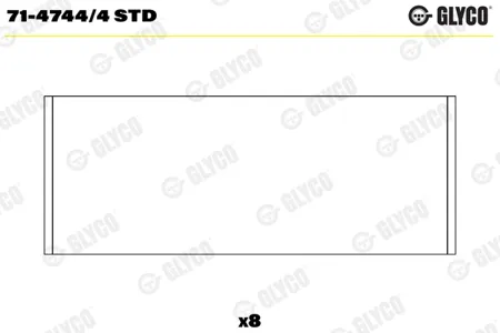 GLYCO 7147444STD Вклад. шатун. комплект std