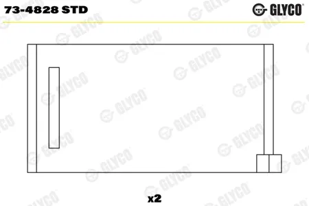 GLYCO 734828STD Вкладыши распредвала