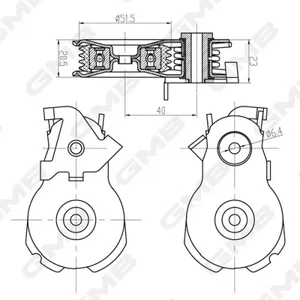 GMB GAT31570 Натяжитель ремня приводного Ford Mondeo 96-07