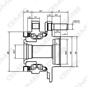 GMB GH33130M СТУПИЦА ПЕРЕДНЯЯ Nissan Tiida JPN MAKE C11 2005.08-2012.06