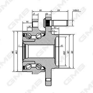 GMB GH34880 Подшипник передней ступицы [ступица]