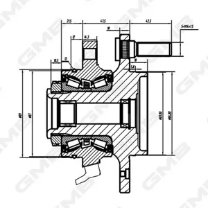 GMB GH34900A Ступица, передняя