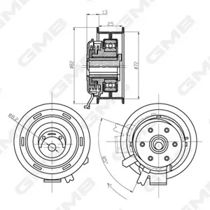 GMB GTB0150 Натяжитель ремня ГРМ
