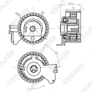 GMB GTB0230 Ролик ГРМ