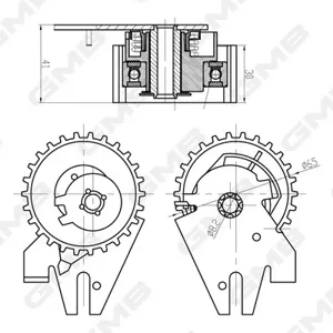 GMB GTB0390 Натяжной ролик ременя ГРМ