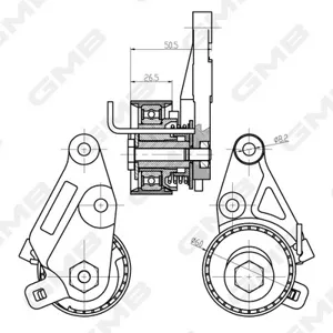 GMB GTB0410 Ролик приводного ремня