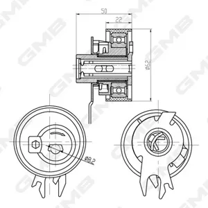 GMB GTB0450 Ролик ГРМ