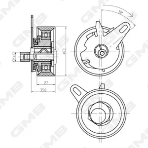 GMB GTB0700 Ролик ремня ГРМ