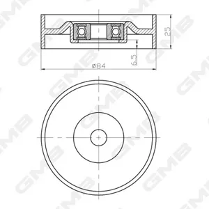 GMB GTC1180 Ролик ремня приводного Nissan Sunny Almera 2006- конд.
