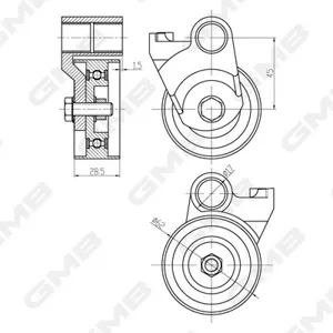 GMB GTC1300 Натяжной ролик ремня ГРМ Toyota 1HZ1HDFTE