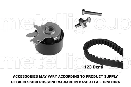 GRAF TP027 Комплект ремня ГРМ (ремень Contitech 123 зуб. ролик)