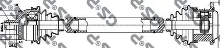 GSP 203012 Вал приводной Audi A4 (8D2 B5)