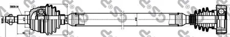 GSP 203046 Привод в сборе Seat LEON (1M1)