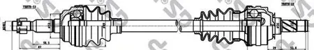 GSP 244033 Привод в сборе Opel Astra G Box (F70)
