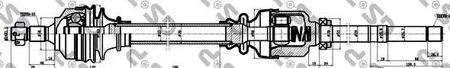 GSP 245104 Привод в сборе Citroen Berlingo (B9)