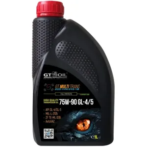 GT OIL 8809059409619 Масло трансмиссионное MULTI TRANS 75W90 GL-4GL-5 синт. 1л (пластикРоссия)
