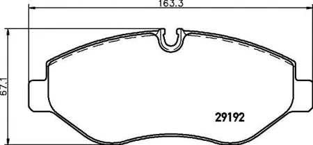 HELLA 8DB355005521 Колодки торм.передние