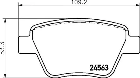 HELLA 8DB355014021 Колодки торм.задние