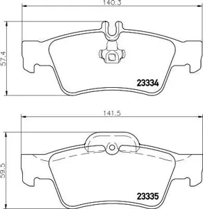 HELLA 8DB355018751 Колодки торм.задние W211 E200-E500E55AMG 702->