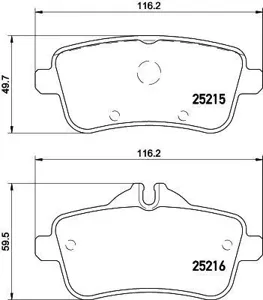 HELLA 8DB355019741 Колодки торм.задние