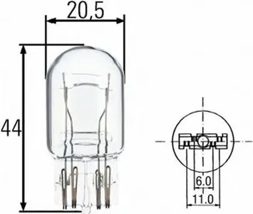HELLA 8GD008893002 Лампа галогеновая W215W W3x16Q 21W