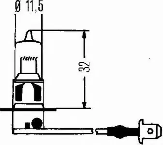 HELLA 8GH002090131 Лампа галогеновая H3 PK22S 55W