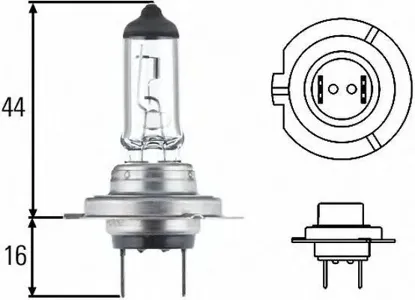 HELLA 8GH007157121 Лампа H7 12V 55W, карт.1 шт.